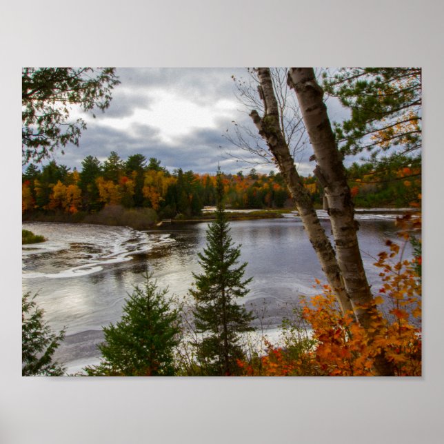 Tahquamenon River in Fall, Michigan Poster (Front)