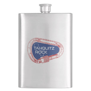 Tahquitz Rock California Climbing Carabiner Hip Flask