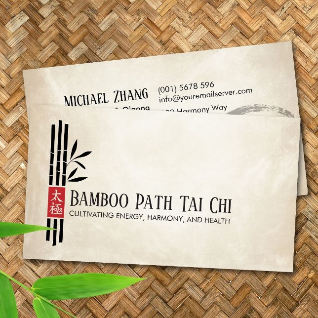 Tai Chi and Qigong - Bamboo Business Card (Creator Uploaded)