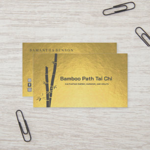Tai Chi and Qigong - Bamboo Business Card