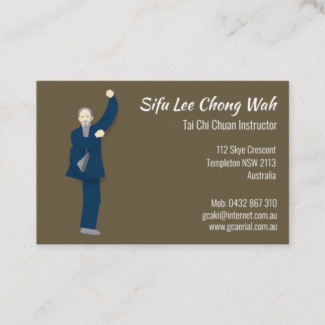 Tai Chi Business Card (Front)