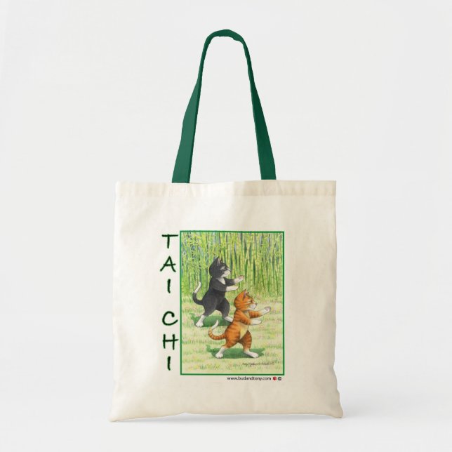 Tai Chi Cats Bud & Tony Bag (Front)