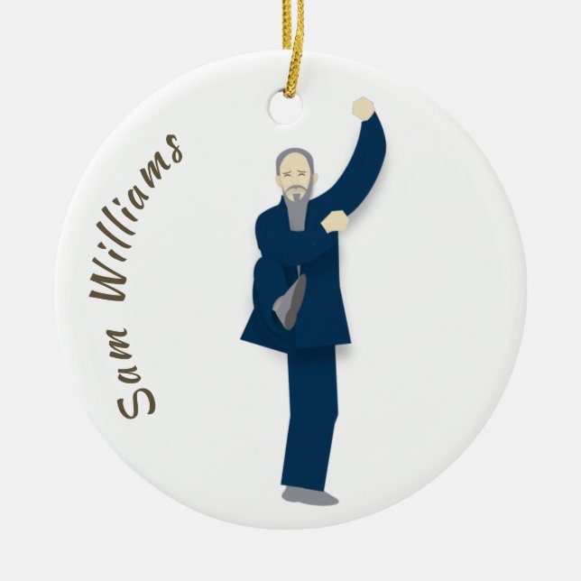 Tai Chi Ceramic Tree Decoration (Front)