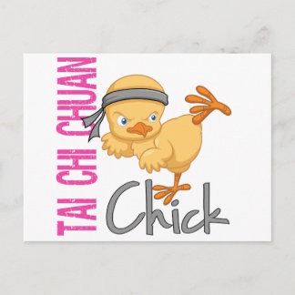 Tai Chi Chuan Chick Postcard