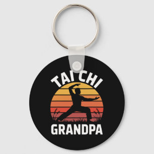 Tai Chi Grandpa Senior Fitness Yoga Lance Health  Key Ring