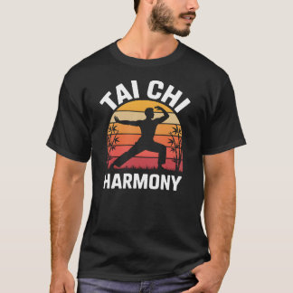 Tai Chi Harmony – Sunset Silhouette T-Shirt