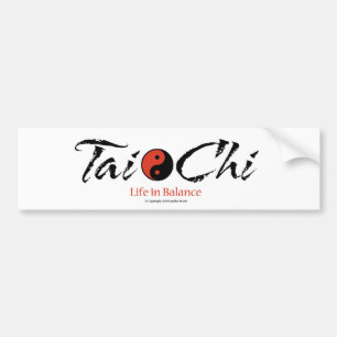 Tai Chi 'Life in Balance' Bumper Sticker