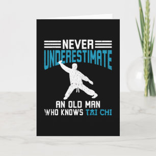 Tai Chi Old Man Tai Chi Training Card
