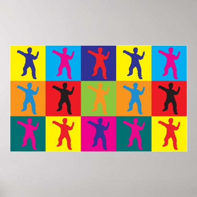 Tai Chi Pop Art Poster (Front)