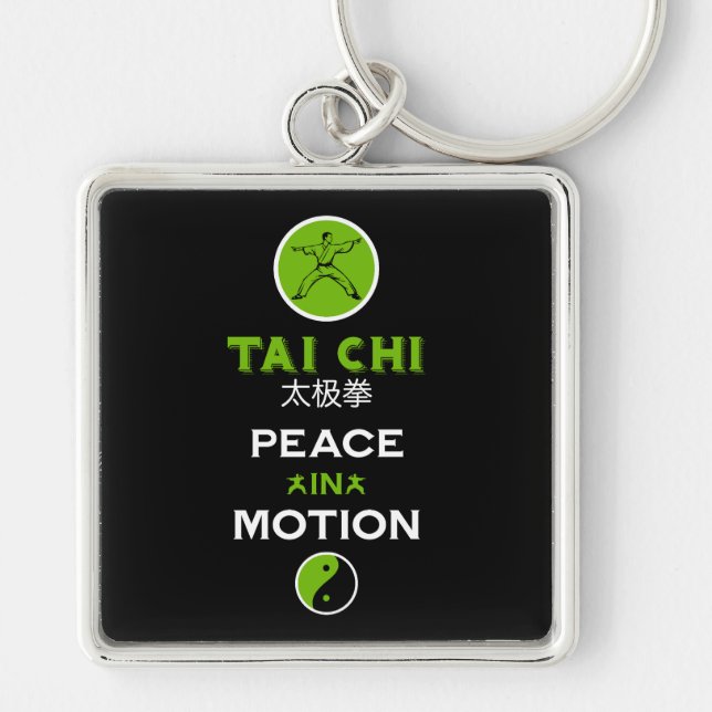 Tai Chi Practitioner Gift Key Ring (Front)