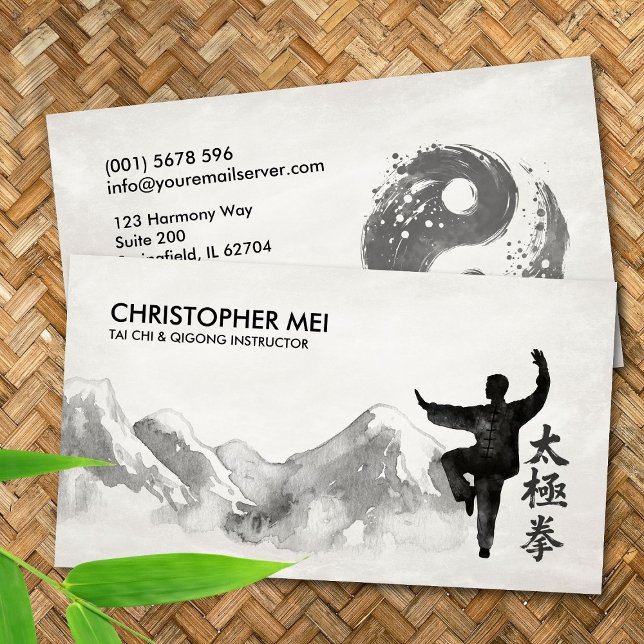 Tai Chi & Qigong Instructor Business Card (Creator Uploaded)