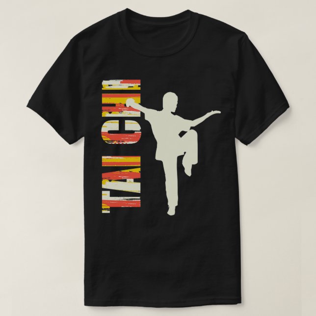Tai Chi Shadow Boxing Asian Martial Arts 1 T-Shirt (Design Front)