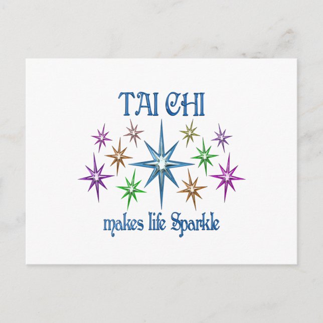 Tai Chi Sparkles Postcard (Front)