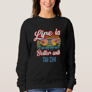 Tai Chi Vintage Sunset Tai Chi Instructor Tai Chi  Sweatshirt