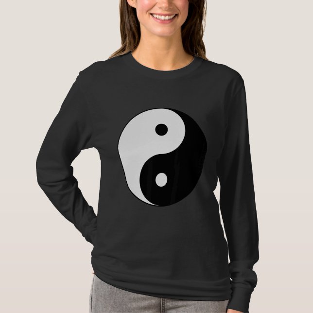 Tai Chi Yin Yang Symbol Hippie Peace Balance Philo T-Shirt (Front)