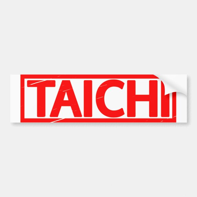 Taichi Stamp Bumper Sticker (Front)