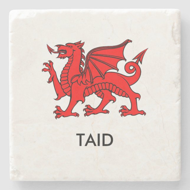 Taid - North Welsh Grandad Coaster (Front)