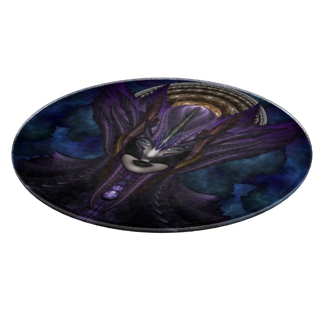 Taidushan Empress Round Glass Cutting Board (Corner)