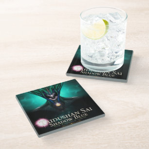 Taidushan Sai Shadow Blue - Emerald Glass Coaster
