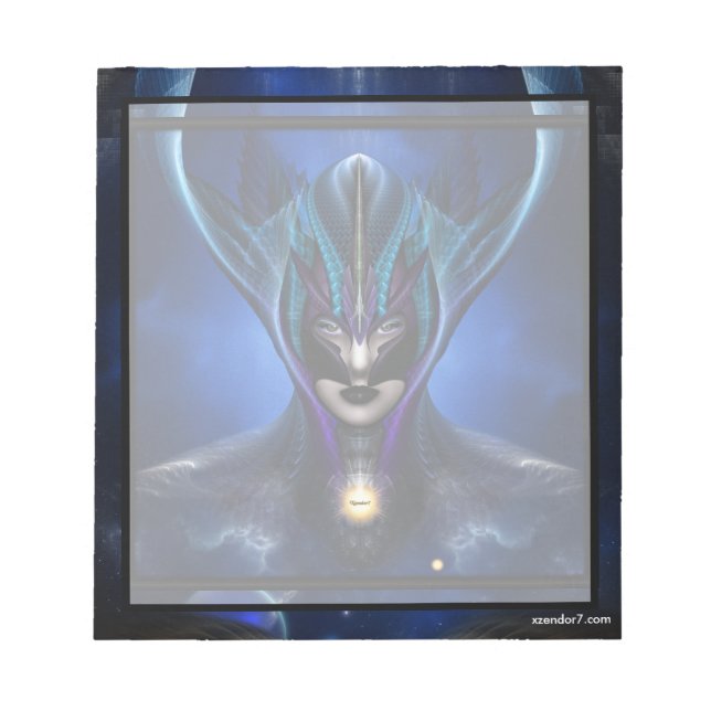 Taidushan Sai Shadow Blue Notepad (Front)