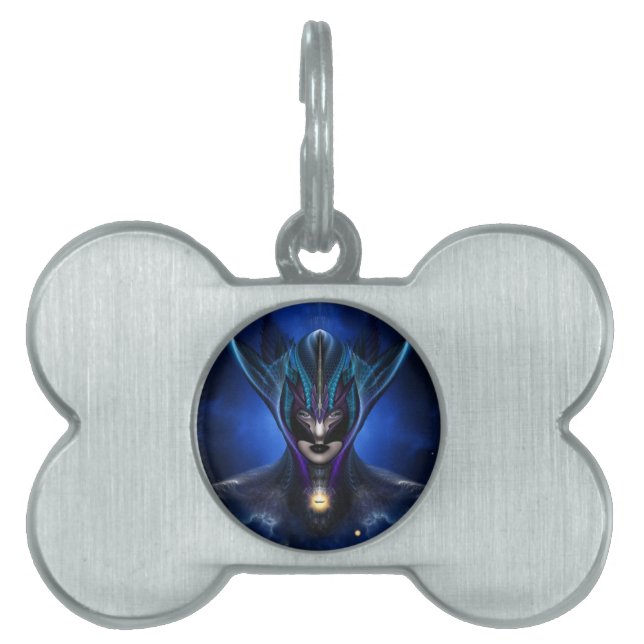 Taidushan Sai Shadow Blue Pet Tag (Front)