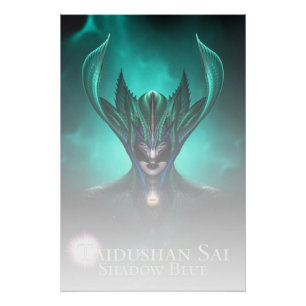Taidushan Sai Shadow Blue TELGR Perfect Poster