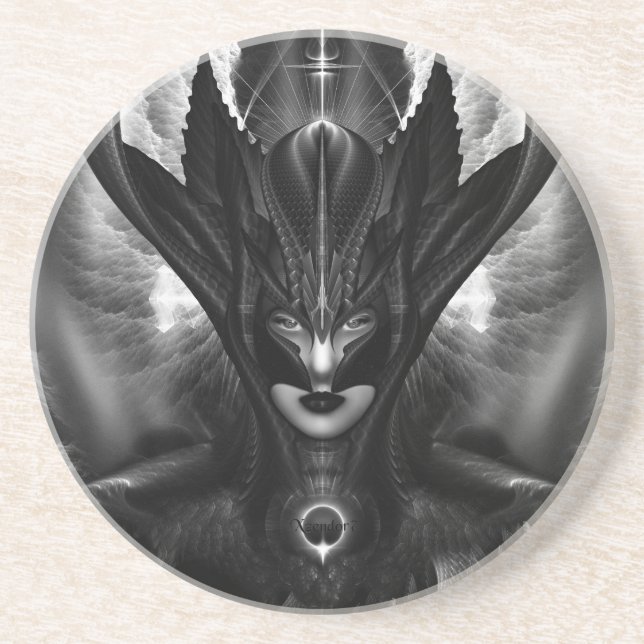 Taidushan Sai TOT BlackSun Sandstone Coaster (Front)