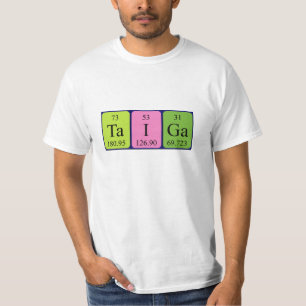 Taiga periodic table name shirt