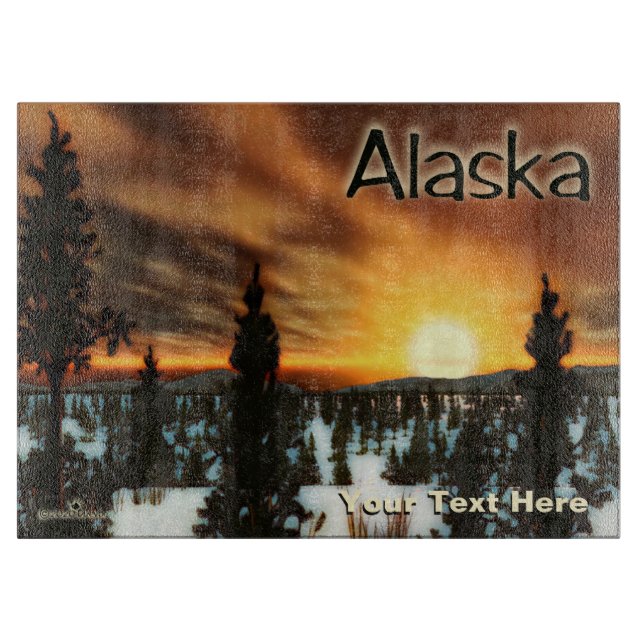 Taiga Sun - Alaska Cutting Board (Front)