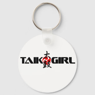 Taiko Girl (Design 1) Key Ring