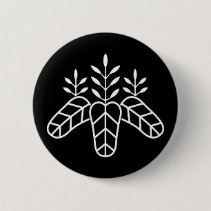 Taiko paulownia 6 cm round badge