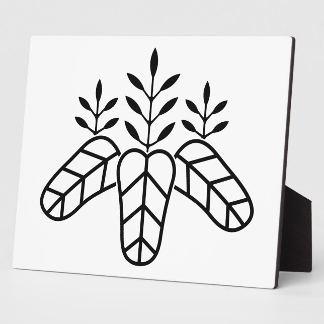 Taiko paulownia plaque (Side)