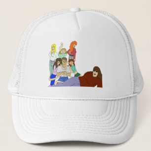 Tail harem trucker hat