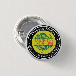 Tail of the Dragon Road US 129 Motorcycle 01 3 Cm Round Badge