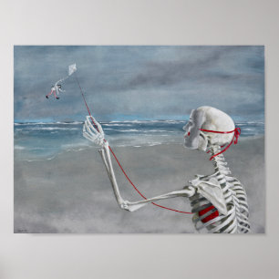"Tail of the Kite" by Christiane Cegavske Poster