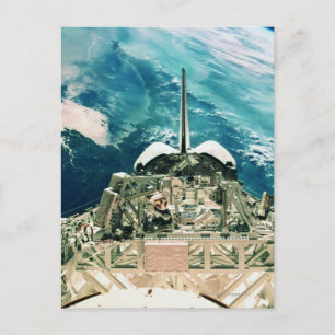 Tail Section of Space Shuttle Postcard
