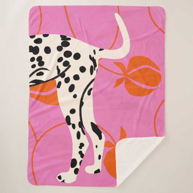 Tail & Texture Sherpa Blanket (Front)