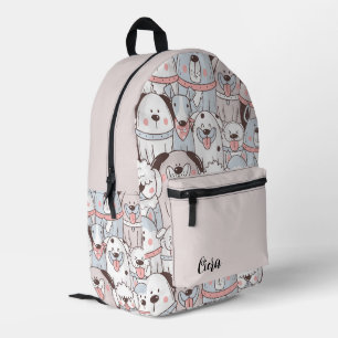 Tail-Wagging Whimsy Printed Backpack
