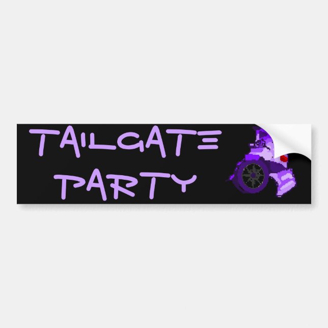Tailgate Party Bumper Sticker (Front)