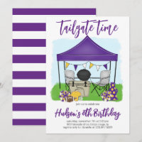 Tailgate Time Football Birthday ANY COLOR COMBO