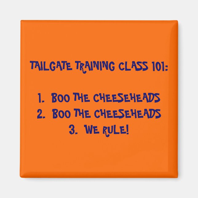 TAILGATE TRAINING 101 MAGNET (Front)