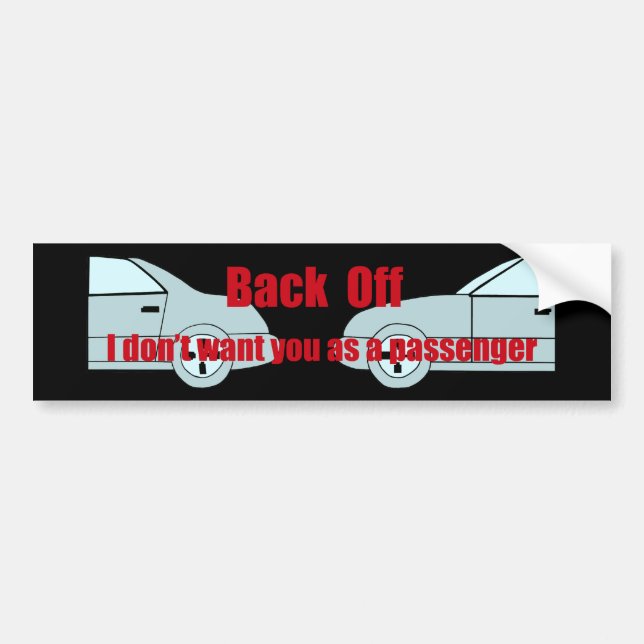 Tailgater Bumper Sticker (Front)