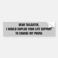 Tailgaters Are Not as Important as My Phone