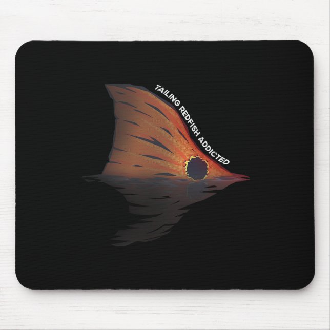 Tailing Redfish Fishing Joke Redfishing Red Drum F Mouse Pad (Front)