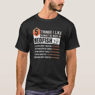 Tailing Redfish Fishing Jokes Redfishing Accessori T-Shirt