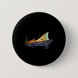 Tailing Redfish Red Drum Fish Shirt Redfish Tail  6 Cm Round Badge