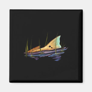 Tailing Redfish Red Drum Fish Shirt Redfish Tail Magnet
