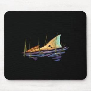 Tailing Redfish Red Drum Fish Shirt Redfish Tail  Mouse Pad