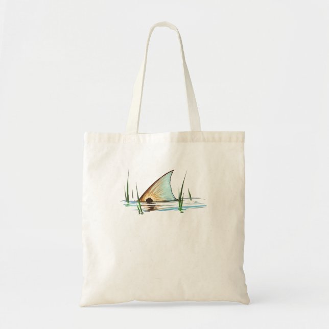 Tailing Redfish | Redfish Tail | Red Drum  Tote Bag (Front)