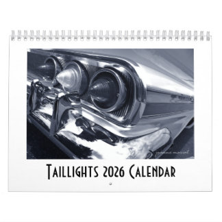 Taillights 2026 Classic Car Calendar